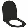 vidaXL Si&egrave;ge de toilette Noir 47 x 36 x 3,4 cm Duroplast
