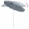 vidaXL Parasol de plage Bleu et Blanc 263 x 263 x 272 cm