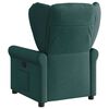 vidaXL Fauteuil inclinable Vert fonc&eacute; Tissu