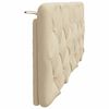 vidaXL Coussin de t&ecirc;te de lit cr&egrave;me 120 cm tissu