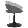 vidaXL Tabouret de bar Gris fonc&eacute; Velours