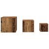 vidaXL Tables d'appoint 3 pcs ch&ecirc;ne artisanal bois d'ing&eacute;nierie