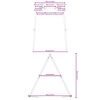 vidaXL Cadre de balan&ccedil;oire ext&eacute;rieur l 156 x H 185 cm