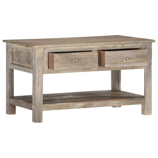 vidaXL Table basse 82x52x47 cm Bois de manguier massif