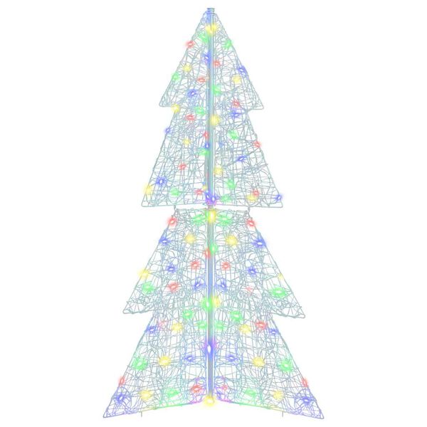 vidaXL Sapin de No&euml;l avec 160 LED Multicolore 150 cm Acrylique