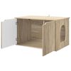 vidaXL Maison pour chat Sonoma 85 x 55 x 50,5 cm Bois d'ing&eacute;nierie