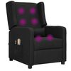 vidaXL Fauteuil électrique de massage Noir Tissu