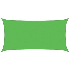 vidaXL Voile d'ombrage 160 g/m&sup2; rectangulaire vert clair 2x3,5 m PEHD