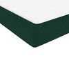 vidaXL Sommier &agrave; lattes de lit et matelas et LED vert fonc&eacute; 180x210cm velours