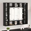 vidaXL Armoire Miroir Ch&ecirc;ne noir 91 x 15 x 76,5 cm Bois d'ing&eacute;nierie