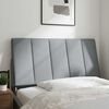 vidaXL Coussin de t&ecirc;te de lit Hanko gris clair 100 cm tissu