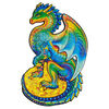 UNIDRAGON Puzzle en bois 330 pcs Guarding Dragon Tr&egrave;s grand 27x44 cm