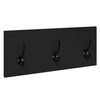 vidaXL Ensemble de meubles de couloir 4 pcs noir bois d'ing&eacute;nierie