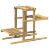vidaXL Support de Plante Blanc 82 x 36 x 60 cm Bois d'Acacia Massif