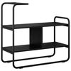 vidaXL Table console Ch&ecirc;ne noir 80 x 35 x 75 cm Bois d'ing&eacute;nierie