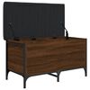 vidaXL Banc de rangement ch&ecirc;ne marron 82x42x45 cm Bois d'ing&eacute;nierie