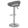 vidaXL Tabouret de bar Gris Similicuir