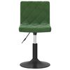 vidaXL Chaise pivotante de salle &agrave; manger Vert fonc&eacute; Velours