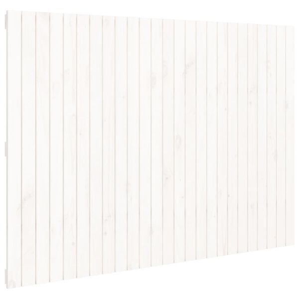 vidaXL Tête de lit murale Blanc 159,5x3x110 cm Bois massif de pin