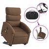vidaXL Fauteuil de massage inclinable Marron Tissu