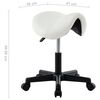 vidaXL Tabouret de travail Blanc Similicuir