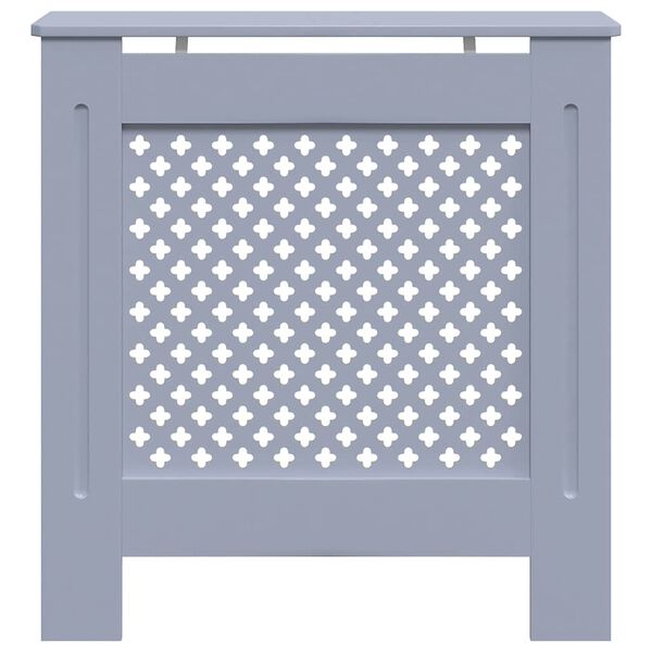 vidaXL Cache-radiateur MDF Gris 78 cm