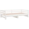 vidaXL Lit de jour et lit gigogne sans matelas 90x200 cm bois massif
