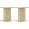 vidaXL Supports de haut-parleurs 2 pcs ch&ecirc;ne sonoma bois d'ing&eacute;nierie