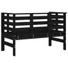 vidaXL Banc de jardin noir 111,5x53x71 cm bois massif de pin