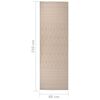 vidaXL Tapis à tissage plat d'extérieur 80x250 cm Rayures brunes