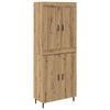 vidaXL Haut Armoire 2 pcs Ch&ecirc;ne artisanal Bois d'ing&eacute;nierie