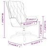 vidaXL Fauteuil inclinable Cr&egrave;me Similicuir