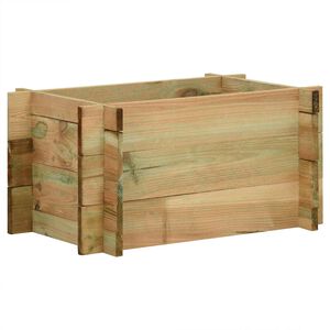 vidaXL Lit de l&eacute;gumes sur&eacute;lev&eacute; de jardin Vert 80 x 80 x 32 cm