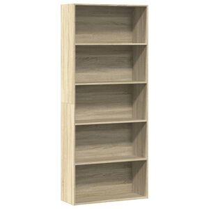 vidaXL Biblioth&egrave;que ch&ecirc;ne sonoma 80x30x189 cm bois d'ing&eacute;nierie