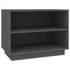 vidaXL Armoire &agrave; chaussures Gris 60x34x45 cm Bois de pin massif
