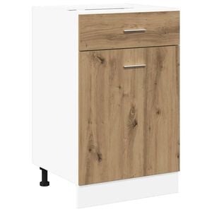 vidaXL Armoire &agrave; tiroirs Lyon Ch&ecirc;ne artisanal 50x46x81,5 cm