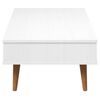 vidaXL Table basse MOLDE Blanc 100x55x31 cm Bois de pin massif