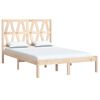 vidaXL Cadre de lit sans matelas bois massif 120x200 cm