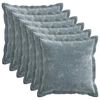 vidaXL Housse de coussin 6 pc HOUTEN Bleu clair 40 x 40 cm