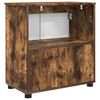 vidaXL Cabinet de salle de bain avec porte Ch&ecirc;ne fum&eacute; 61 x 35 x 64 cm