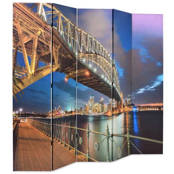 vidaXL Cloison de s&eacute;paration pliable 200x170 cm Pont Sydney Harbour