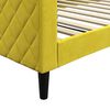 vidaXL Lit de repos sans matelas jaune 100x200 cm velours