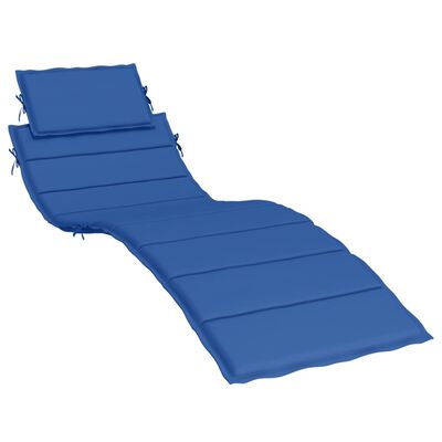 vidaXL Coussin de chaise longue bleu royal 186x58x3 cm tissu oxford