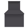 vidaXL Meuble TV Gris 180x30x43 cm Agglom&eacute;r&eacute;