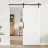 vidaXL Porte coulissante Blanc 86 x 198,5 cm Pin massif