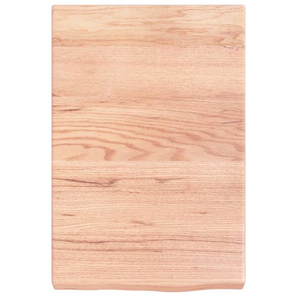 vidaXL Comptoir de salle de bain marron 40x60x(2-6) cm bois trait&eacute;
