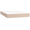 vidaXL Matelas de lit &agrave; ressorts ensach&eacute;s fermet&eacute; moyenne Cappuccino 120x200x20 cm