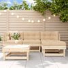 vidaXL Salon de jardin 5 pcs bois massif de pin