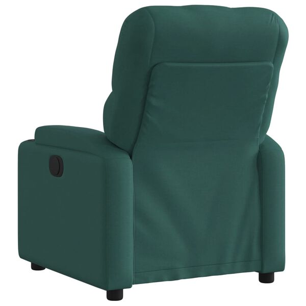 vidaXL Fauteuil inclinable Vert fonc&eacute; Tissu