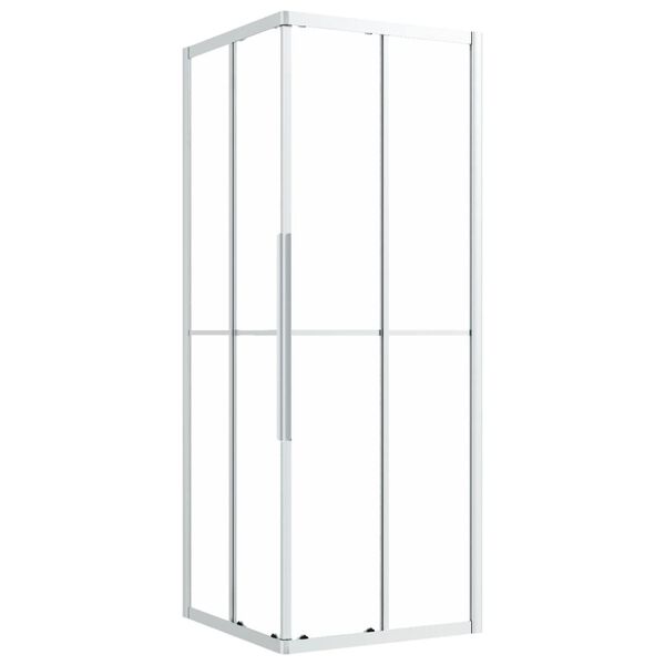 vidaXL Cabine de douche ESG d&eacute;poli 80x80x180 cm